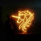 上海会展网红霓虹灯定制，超薄灯箱制作，无边字制作